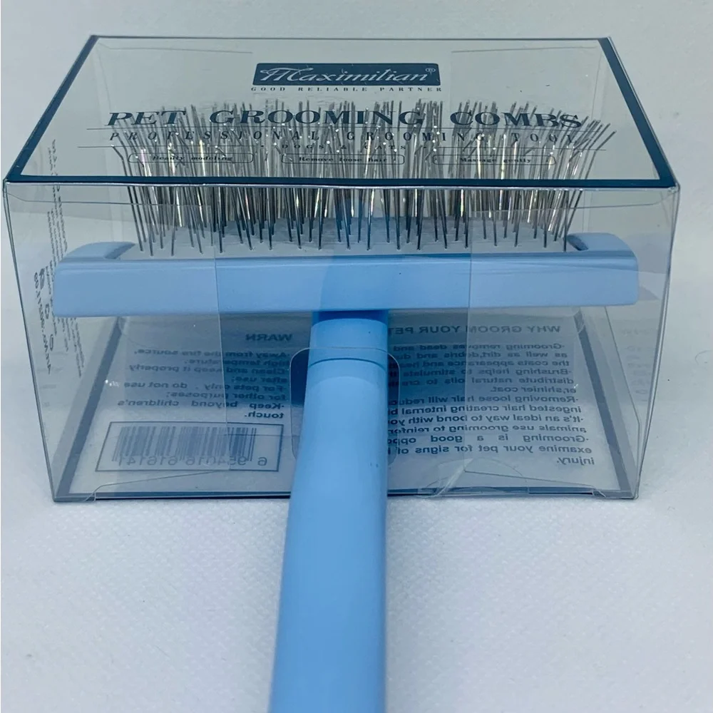 Brush for Dog, Slicker for Grooming, Groomgrip Coating, BLUE , Large NEW!!!